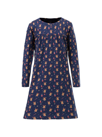 Erwin Müller Single-Jersey Kinder-Nachthemd mit Leggings in marine