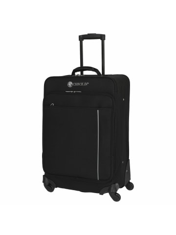 Check.In Madrid - 4-Rollen-Trolley 65 cm in schwarz