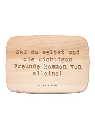 Mr. & Mrs. Panda Hackbrett Spruch Neue Freunde finden mit Spruch in Transparent