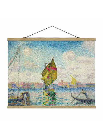 WALLART Stoffbild - Henri Edmond Cross - Segelboote auf dem Giudecca in Blau