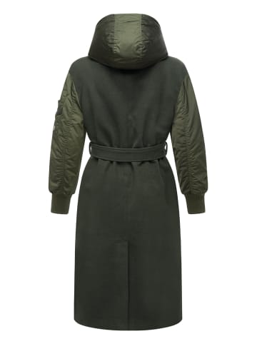 Marikoo Wollmantel Tjadee 16 in Dark Olive