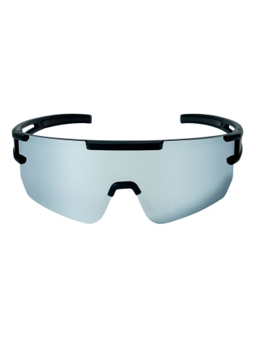YEAZ SUNSPARK Sport-Sonnenbrille Black/Silver Mirror in silber