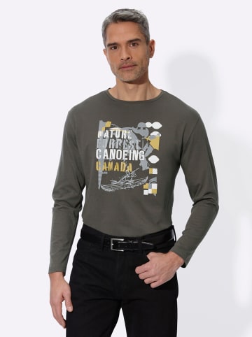 Sieh an! Langarm-Shirt in graphit