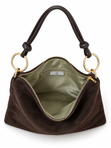 collezione alessandro Wildledertasche " Pellissimo " in dunkelbraun