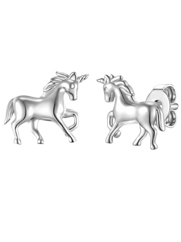 Glanzstücke München Ohrstecker Einhorn Sterling Silber in silber