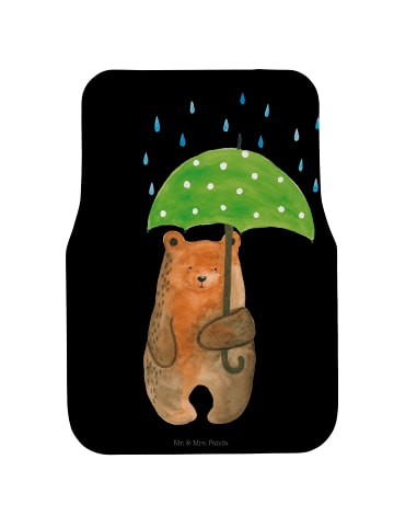 Mr. & Mrs. Panda Auto-Fußmatte Bär Regenschirm ohne Spruch in Schwarz