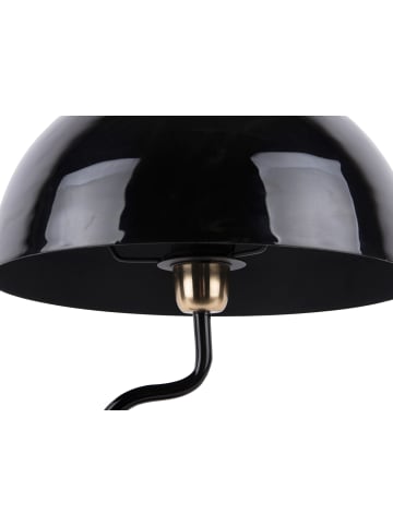 Leitmotiv Tischlampe Pilz TWIST, Metall in Schwarz, 54 cm