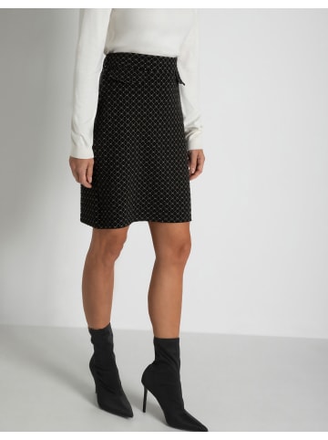 More & More Businessrock in rhomb jersey black