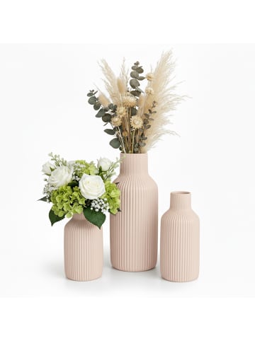 relaxdays 3-tlg. Vasen Set in Beige