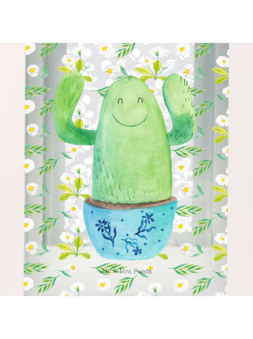 Mr. & Mrs. Panda Laterne Kaktus Happy ohne Spruch in Transparent