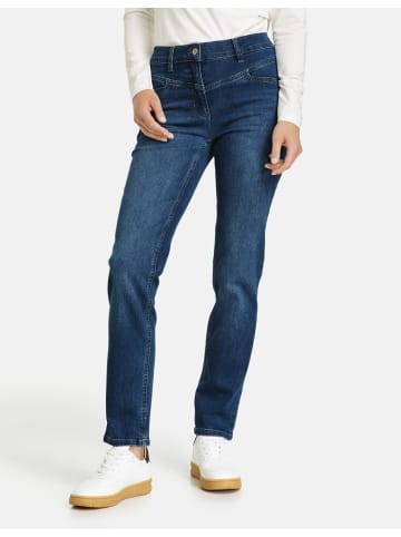 Gerry Weber Hose Jeans lang in Blue Denim washed