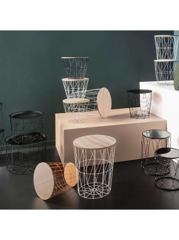 Atmosphera Créateur d'intérieur Korbtisch in schwarz