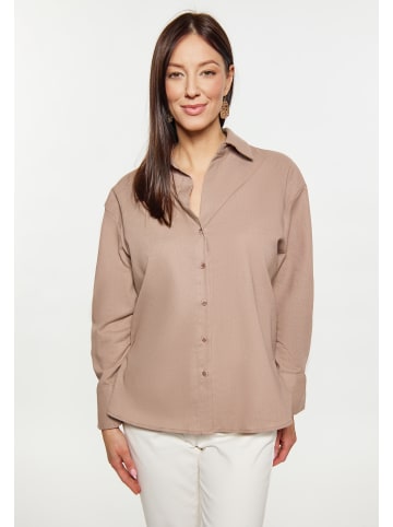 usha WHITE LABEL Damen Hemd in Taupe