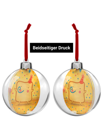 Mr. & Mrs. Panda Plastik-Weihnachtskugel Toast Party Design ohne... in Weiß