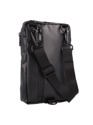 Greenburry Upcycled Tarpaulin Mini Bag Umhängetasche 14 cm in black