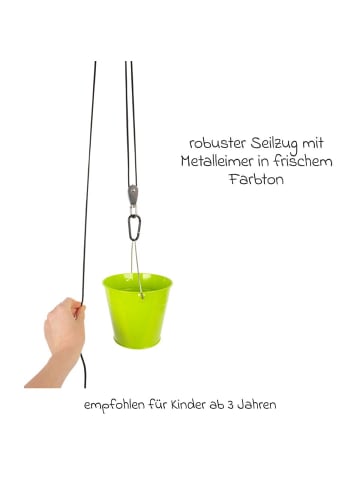 small foot Flaschenzug mit Eimer - Grün in green