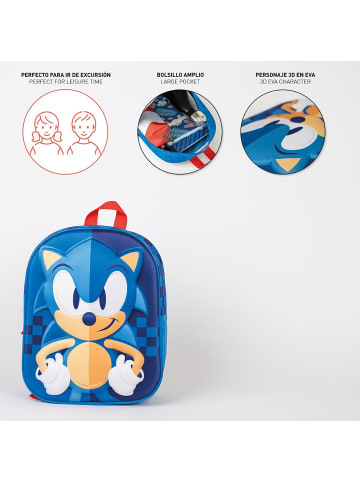 Cerda Kinderrucksack Sonic The Hedgehog 3D (H) 31 cm in Blau