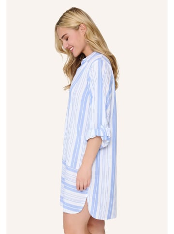 Linga Dore Linga Dore Pyjama Kleid in Blaue Streifen
