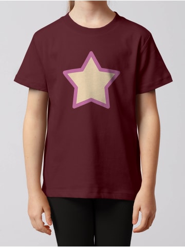 wat? Apparel T-Shirt Stern in Weinrot