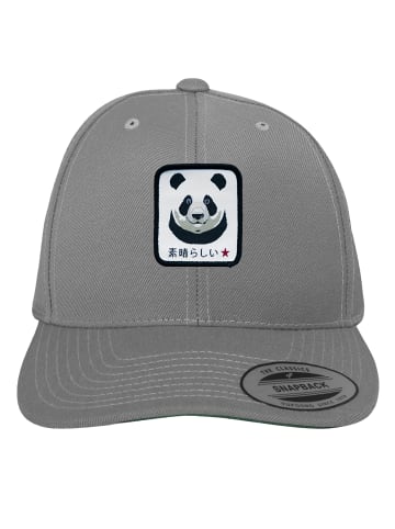 F4NT4STIC Snapback Cap Panda in silver