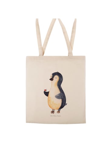 Mr. & Mrs. Panda Shopper Pinguin Marienkäfer ohne Spruch in Creme