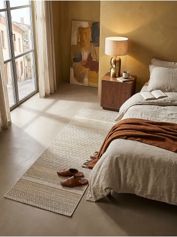 KADIMA DESIGN Läufer Berber flachgewebt pflegeleicht Wohnzimmer Flur Esszimmer in Beige