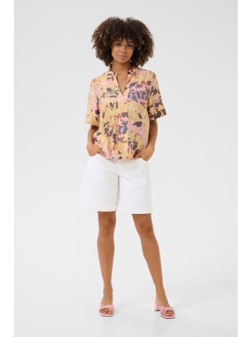 CULTURE Kurzarm-Bluse CUgreece in Lavender Swirl
