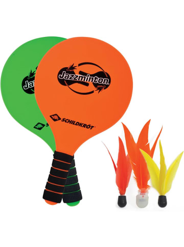 Schildkröt Jazzminton Set, 2 Schläger, 3 Birdies, LED Ball Beachball Set