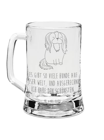 Mr. & Mrs. Panda Gravur Bierkrug Hund Cavalier King Charles Span... in Transparent