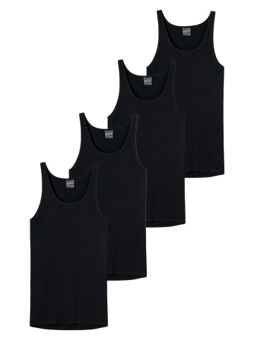 Schiesser Unterhemd / Tanktop Original Classics Feinripp in Schwarz