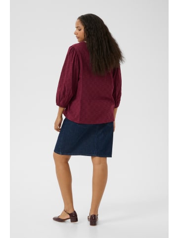 KAFFE curve Langarm-Bluse KCloulou Regular fit in Windsor Wine