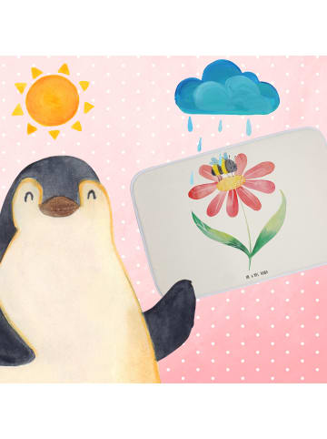 Mr. & Mrs. Panda badezimmervorleger Hummel Blume ohne Spruch in Weiß