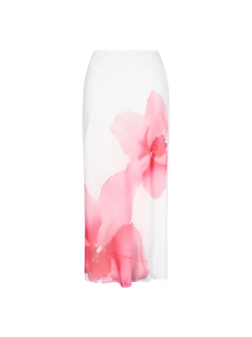Usha Women Skirt in offwhite pink