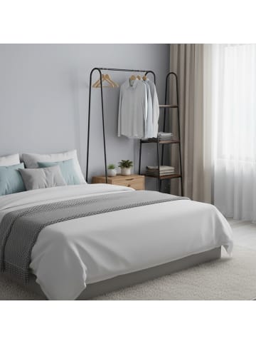 relaxdays Kleiderständer in Braun/ Schwarz - (B)100 x (H)160 x (T)40 cm