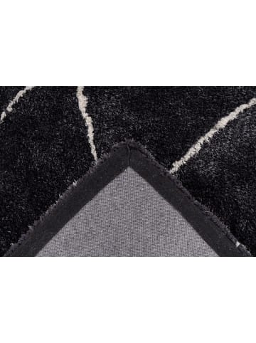 Kayoom Hochflor Teppich Orlando 425 in anthrazit - rechteckig