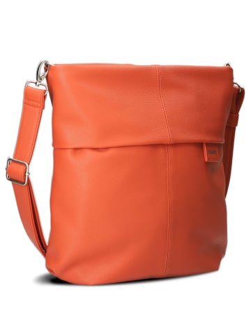 Zwei Mademoiselle M12 - Schultertasche 32 cm (cord-mocca) in papaya