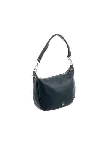 PRATTEN S037-G genarptes PU Umhängetasche Handtasche in petrol blue