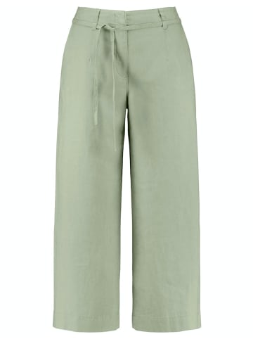 Gerry Weber Culotte aus reinem Leinen in Grün