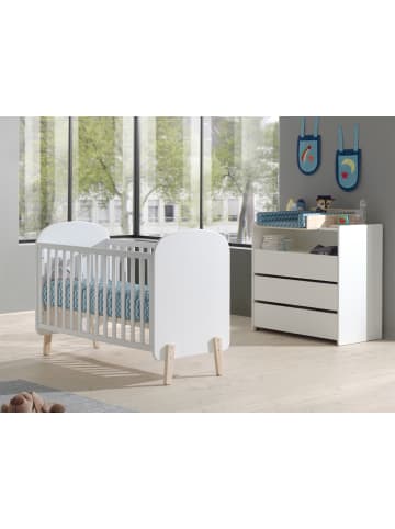 58 aufm Kessel BABYZIMMEREINRICHTUNG Karilynn 5 Komplettset Massivholz+MDF Weiß