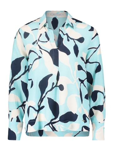 BETTY & CO Schlupfbluse mit Print in Mint/Nature