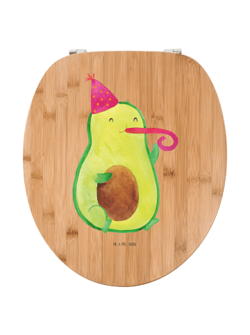 Mr. & Mrs. Panda Motiv WC Sitz Avocado Feier ohne Spruch in Braun