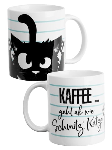Ralf Schmitz Ralf Schmitz Tasse - Kaffee geht ab wie Schmitz' Katze  320 ml in weiß
