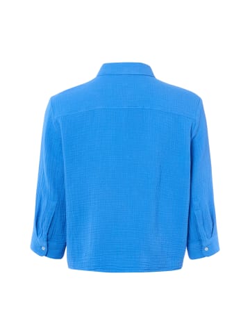 Marie Lund Hemdbluse in blau - 0004