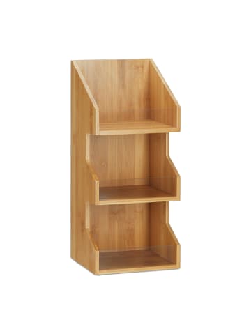 relaxdays Organizer in Natur - (B)18 x (H)41 x (T)17 cm