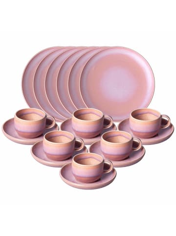 like. by Villeroy & Boch 18er Set Kaffeeservice Perlemor Coral in rosa