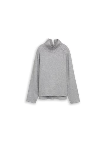 Tom Tailor Pullover in medium silver grey melange