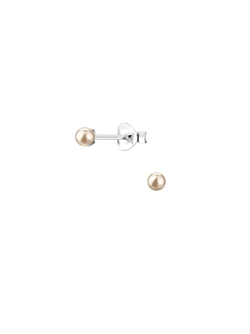 Alexander York Ohrringe, Ohrstecker PERLE 3 mm in 925 Sterling Silber, 2-tlg.