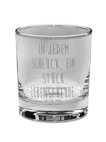 Mr. & Mrs. Panda Longdrinkglas Spruch Ginglas Lebensfreude mit S... in Transparent