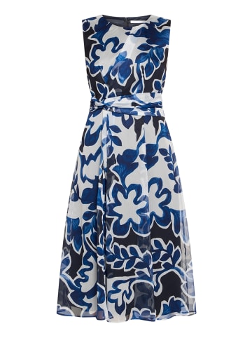 BETTY & CO Kleid in indigo weiß - 0001