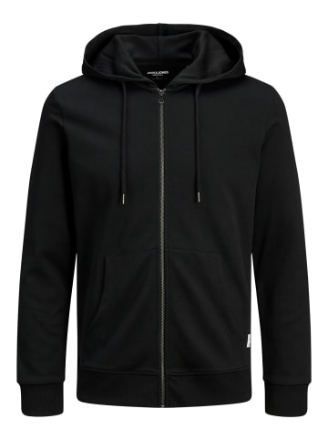 Jack & Jones Sweatjacke JJEBASIC ZIP in Schwarz